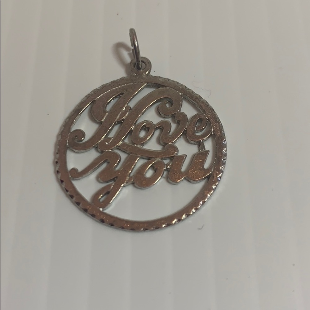 I Love You ❤️ Vintage sterling silver charm
